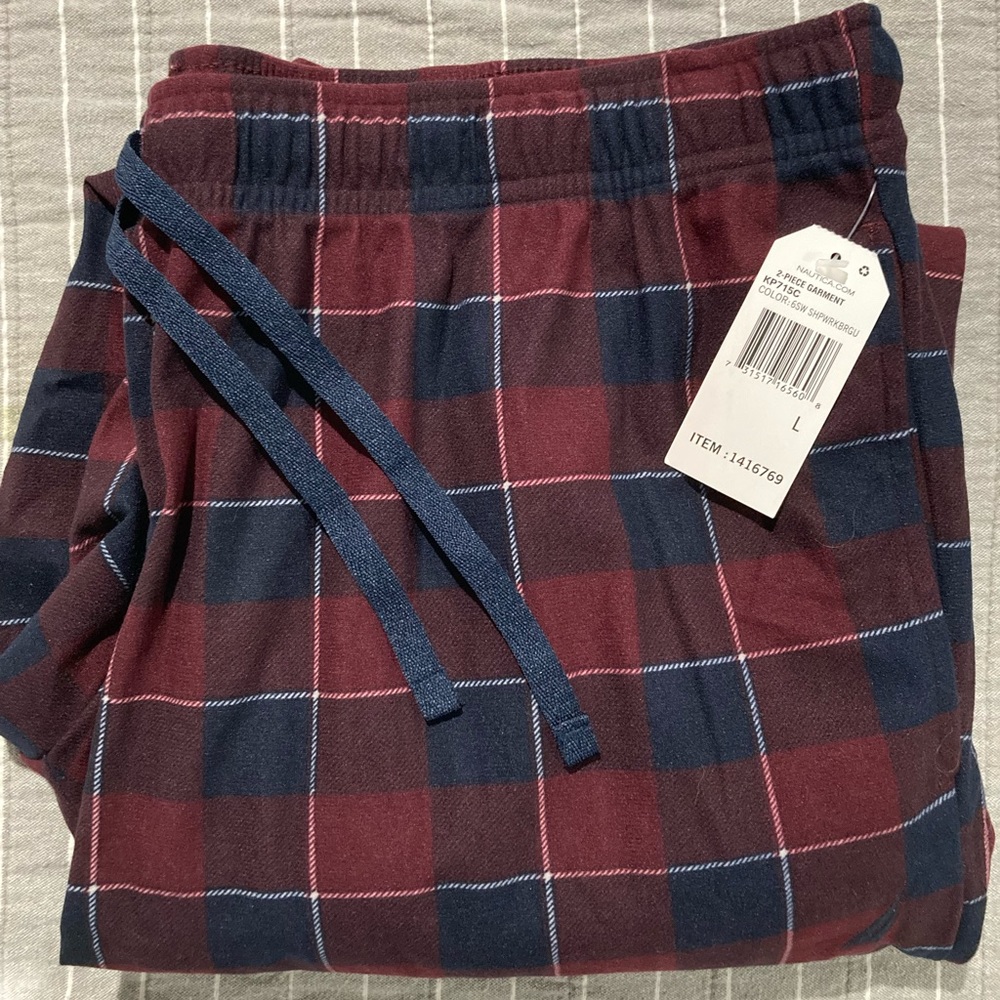 Nautica flannel pajama pants - men’s